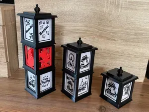 Christmas Lantern stackable changing panels