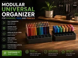 3D Models for Marker and Pen Organizers
