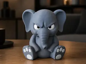 Grimmiger Elefant