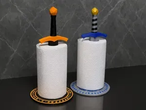 Suporte de Papel Toalha Espada e Escudo