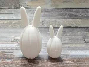 Standing easter egg can with bunny ears