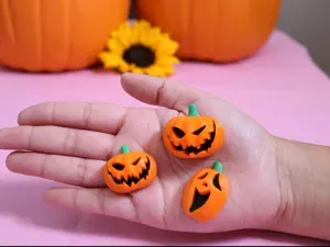 Spooky Trio Pumpkins Fridge Magnets