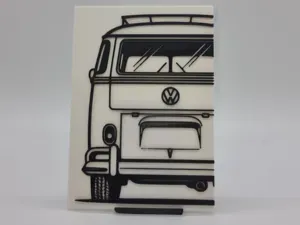 2D Wall Art VW Bulli Bus T1