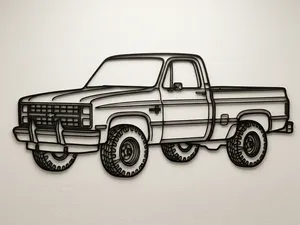 Chevrolet Squarebody Iso Wall Art K10