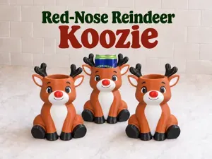 Red Nose Reindeer - Rudolph Can Holder