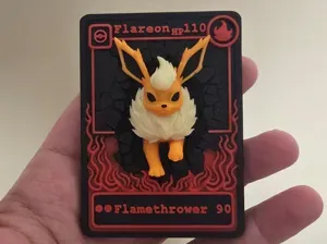 3D Flareon TCG Card