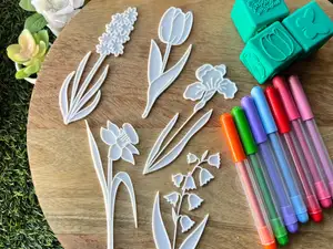 flowers for mom coloring set for mothers day