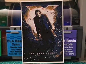 The Dark Knight Movie Poster V2 - Hueforge Art