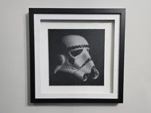 Stormtrooper Halftone Wall Art by Ikonic3D