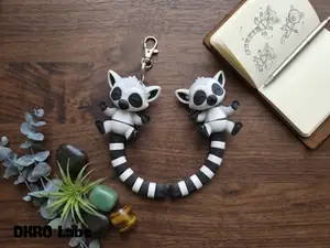 Articulated Lemur Flexi & Keychain  | Cute Fidget