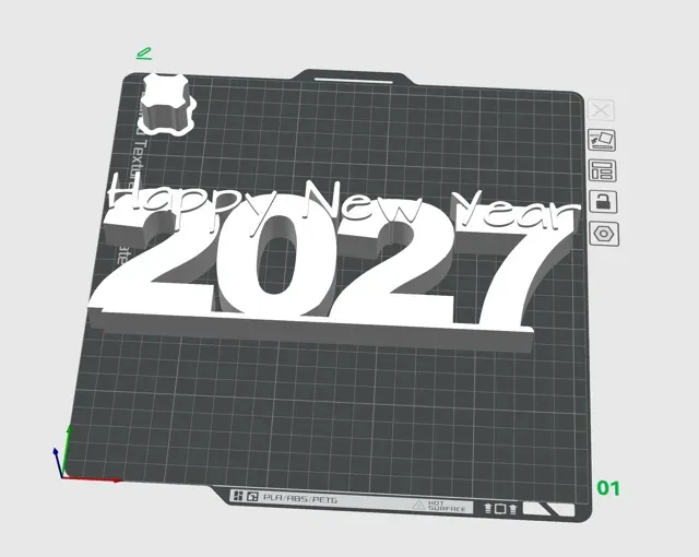 Dekorativer Aufsteller - Happy New Year 2027 — Image 4 of 4
