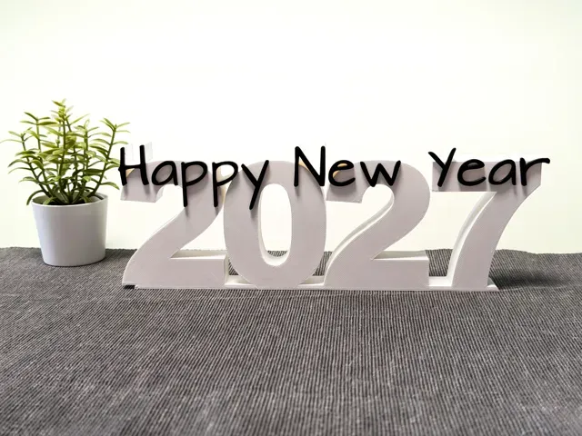 Dekorativer Aufsteller - Happy New Year 2027 — Image 3 of 4