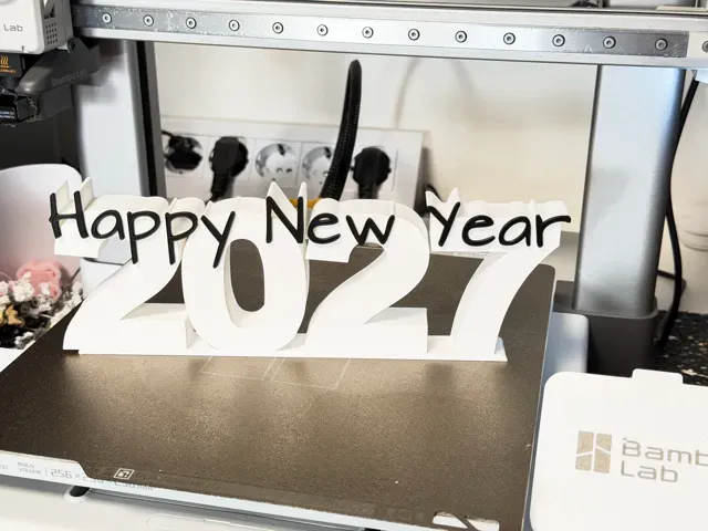 Dekorativer Aufsteller - Happy New Year 2027 — Image 2 of 4