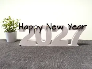 Dekorativer Aufsteller - Happy New Year 2027