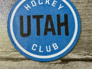 Utah Hockey Club NHL blue logo coaster