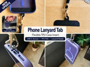Phone Lanyard Tab – Flexible TPU Case Insert