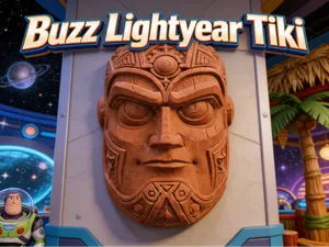 Buzz Lightyear Tiki Wallart