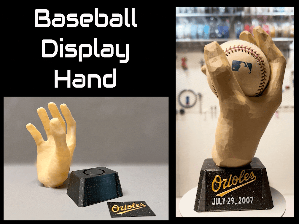Baseball Display Hand | Ball Holder | Ball Stand