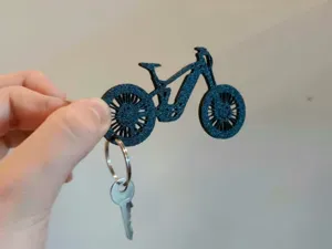 E-Bike Keychain – Detailed Electric Mountain Bike