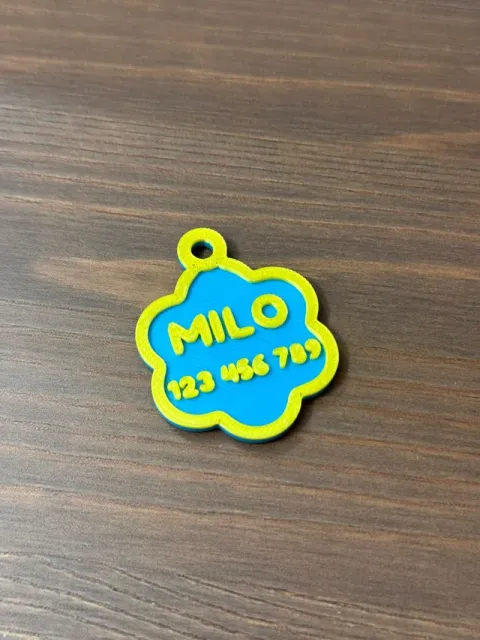 Flower-Shape Fully Custom Pet Tag — Фото 4 из 4