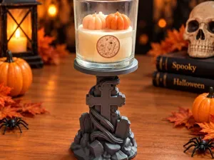 Halloween Graveyard Candle Holder