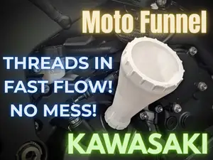 KAWASAKI Oil Funnel, ZX Ninja - Thread-In No-Spill