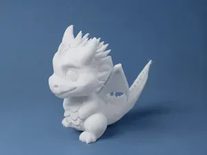 Adorable Chibi Dragon Figurine | 3D Collectible