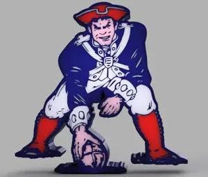 New England Patriots classic logo LED Lamp