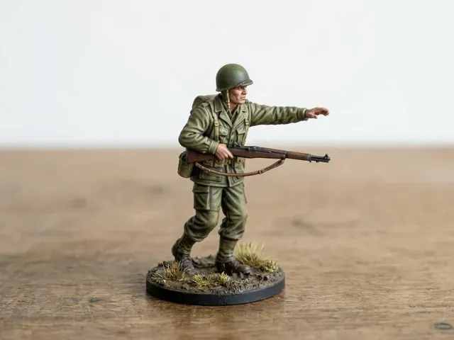 WW2 Soldier Tabletop Wargame - American Sergeant