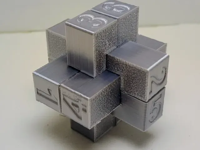 Burr 3D Cross Puzzle – Free 3D Printable Model