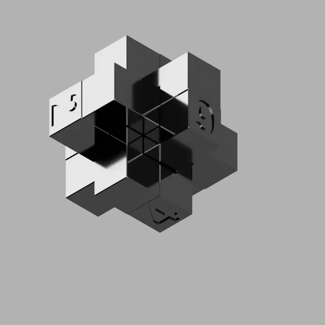 Burr 3D Cross Puzzle – Free 3D Printable Model — Фото 3 из 12