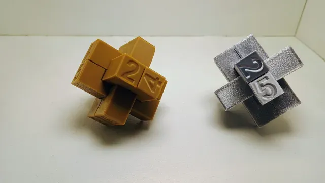 Burr 3D Cross Puzzle – Free 3D Printable Model — Фото 9 из 12