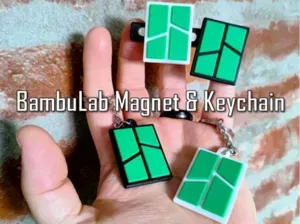 'Unofficial' Bambu Lab Magnet & Keychain
