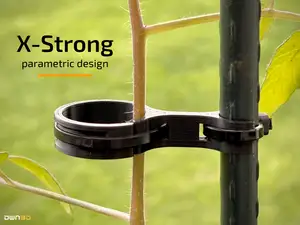 Parametric Plant Clip XL — Stake & Stem Holder