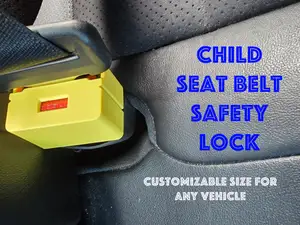 Child Seat Belt Safety Lock Customizable!
