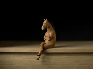 Sitting horse