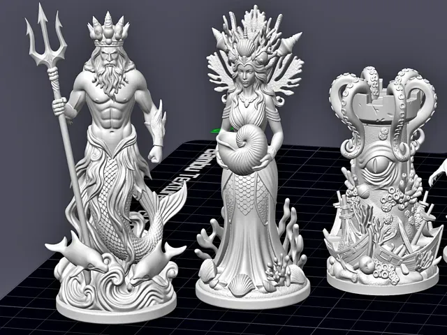 Ocean Kingdom Chess Set – Underwater Fantasy Piece — Фото 6 из 6