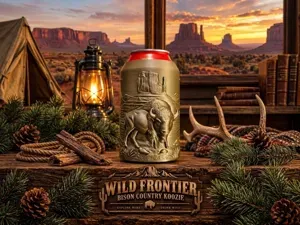 WILD FRONTIER BISON COUNTRY Koozie Can Holder