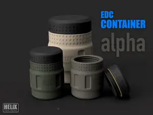 Rugged EDC Survival Container - Two Sizes 