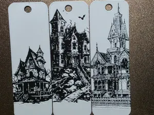 Haunted House Bookmark Hueforge #2 Set of 3 NoAMS