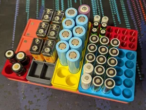 Gridfinity AA Battery Trays (multiple sizes)
