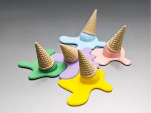 Melted Icecream Fridge Magnet