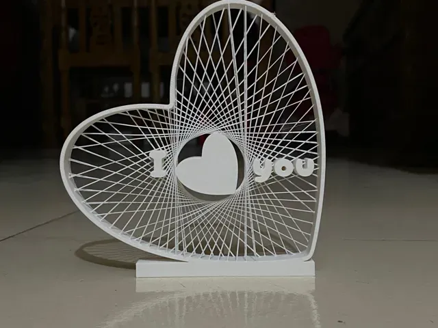Mini Heart String Art – “I Love You” — Image 3 of 7