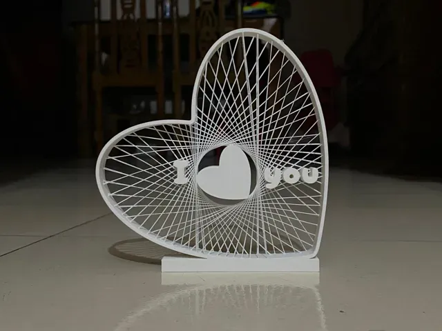 Mini Heart String Art – “I Love You” — Image 5 of 7