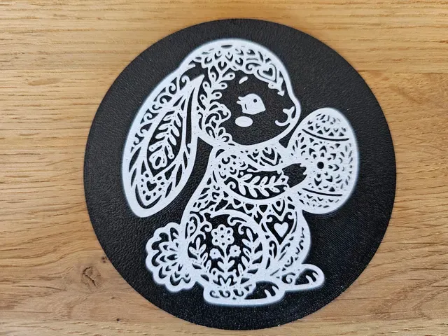 Minimalist Easter Bunny Coaster Set & Holder — Фото 6 из 14