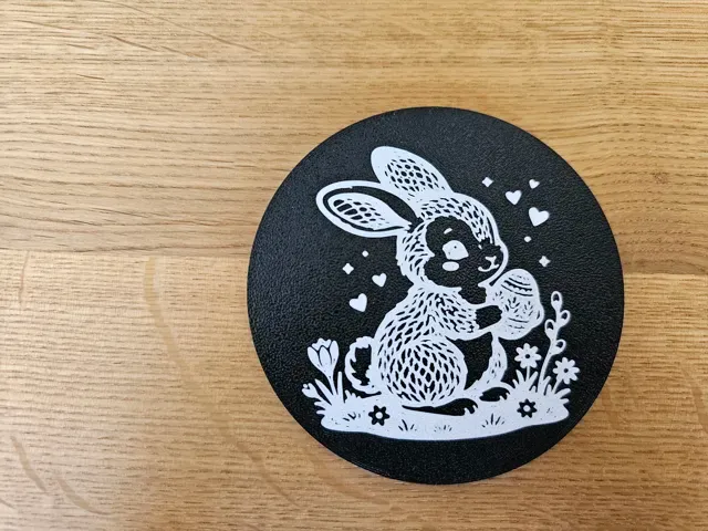 Minimalist Easter Bunny Coaster Set & Holder — Фото 8 из 14