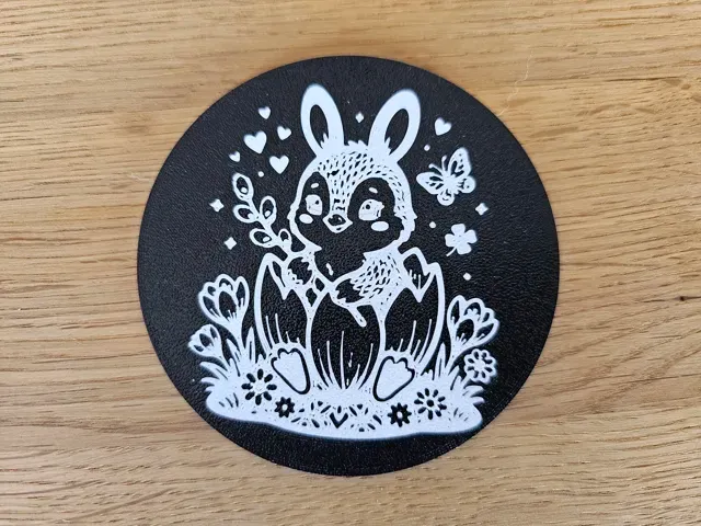 Minimalist Easter Bunny Coaster Set & Holder — Фото 7 из 14