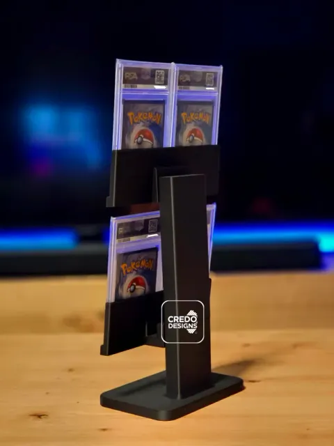 2x2 Pokémon PSA Graded Slab Modern Display Stand — Image 2 of 4