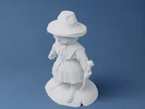 Mystical Chibi Scarecrow Figurine | Harvest Decor