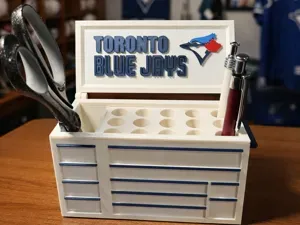 The Toolbox Pen Holder (Blue Jays Edition)